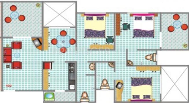 Sukhwani Sukhwani Campus (3BHK+3T (1,215 sq ft) 1215 sq ft) Sukhwani Sukhwani Campus (3BHK+3T (1,215 sq ft) 1215 sq ft)