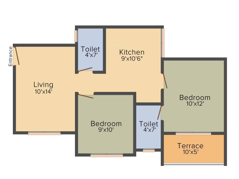 Sahyadri Utsav (2BHK+2T (781 sq ft) 781 sq ft)