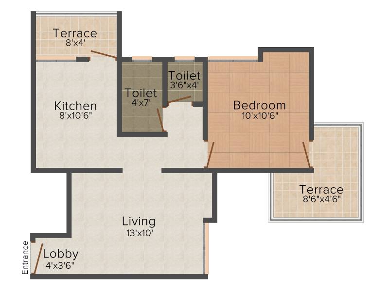 Athashree Samarth (1BHK+1T (650 sq ft) 650 sq ft)