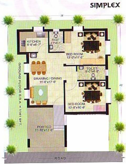 Ethics Arpit (2BHK+2T (1,441 sq ft) 1441 sq ft)