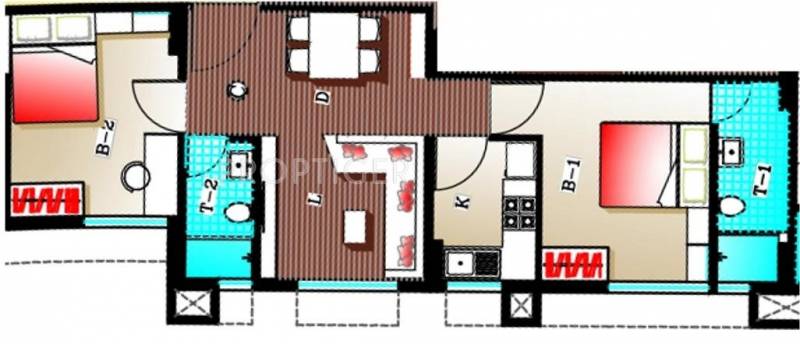 Adya Adya Highrise (2BHK+2T (924 sq ft) 924 sq ft)