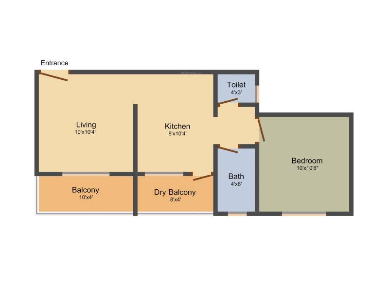 Yura Icchapurti Complex (1BHK+1T (533 sq ft) 533 sq ft)