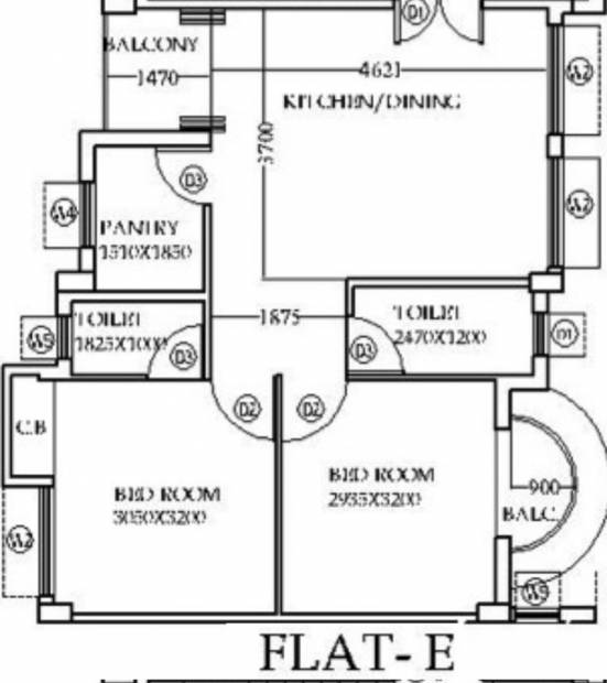 Module Developers Anandamoy Apartment (2BHK+2T (886 sq ft) 886 sq ft)