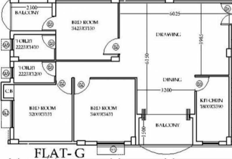 Module Developers Anandamoy Apartment (3BHK+2T (1,368 sq ft) 1368 sq ft)