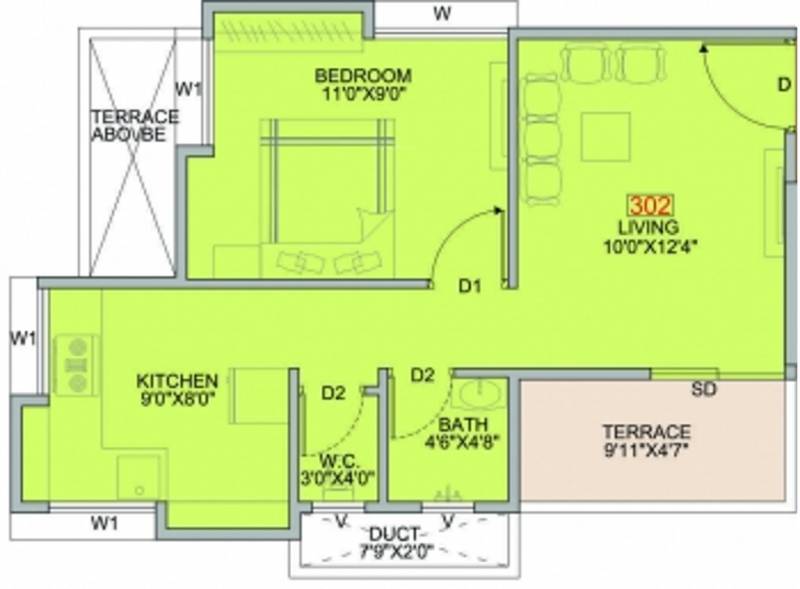 Jignesh Entity (1BHK+1T (554 sq ft) 554 sq ft)