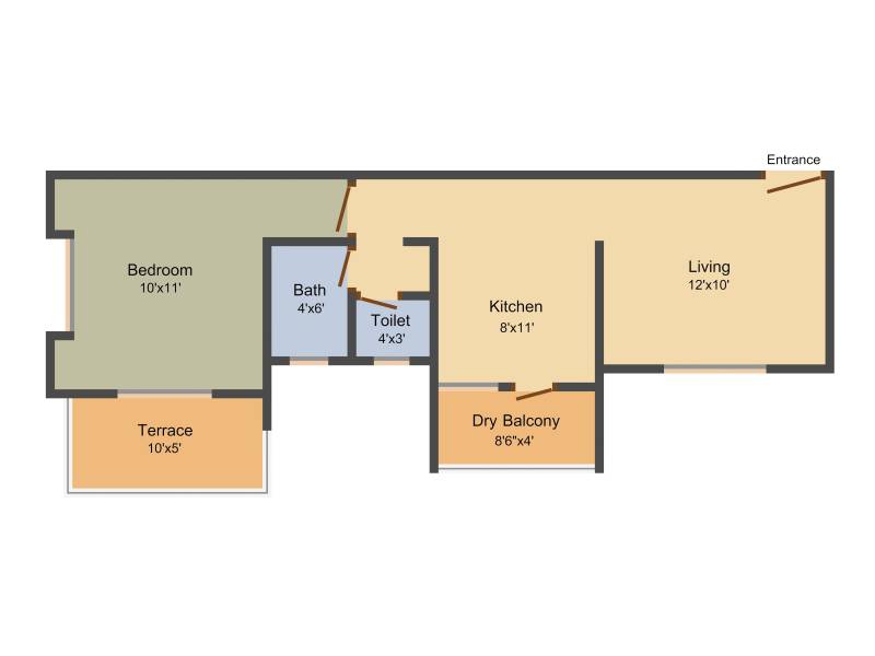 Krushna Shree Dattayog Residency (1BHK+1T (645 sq ft) 645 sq ft)
