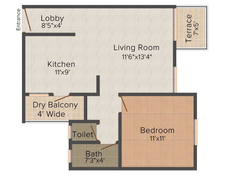Atharva Tushar Enclave (1BHK+1T (731 sq ft) 731 sq ft)