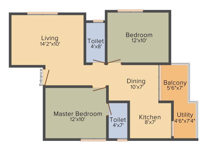 Saritha Elan (2BHK+2T (985 sq ft) 985 sq ft)
