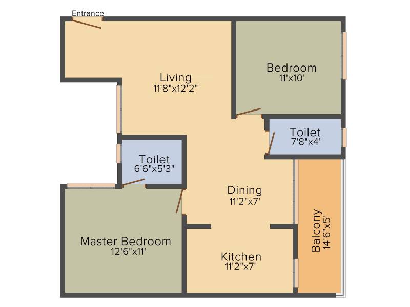 Saritha Elan (2BHK+2T (1,062 sq ft) 1062 sq ft)
