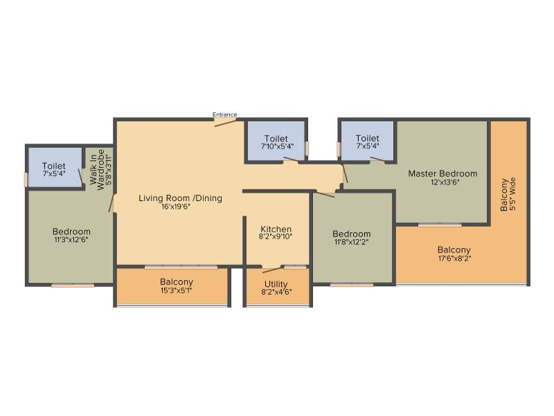 Bhandari Verve On The Curve (3BHK+3T (1,952 sq ft) 1952 sq ft)