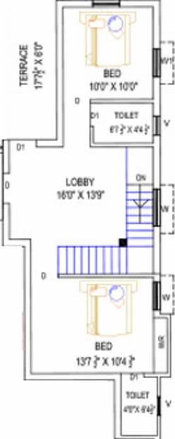 Lakshmikantham BV Nagar South (2BHK+3T (1,236 sq ft) 1236 sq ft)