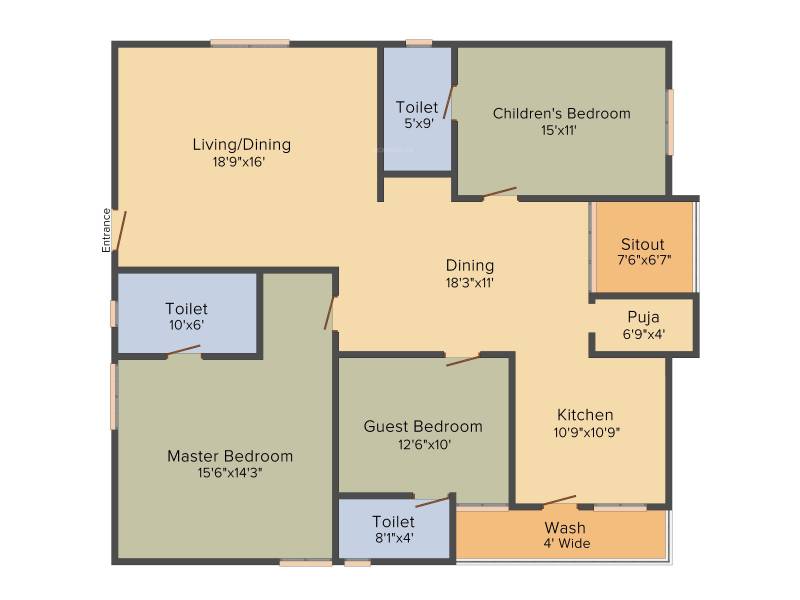 Hallmark Silvanus (3BHK+3T (2,031.90 sq ft) + Pooja Room 2031.9 sq ft)