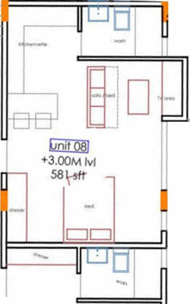 AQB Pixel One (1BHK+1T (581 sq ft) 581 sq ft)