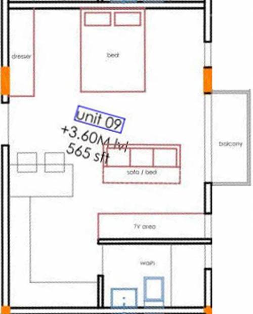 AQB Pixel One (1BHK+1T (565 sq ft) 565 sq ft)