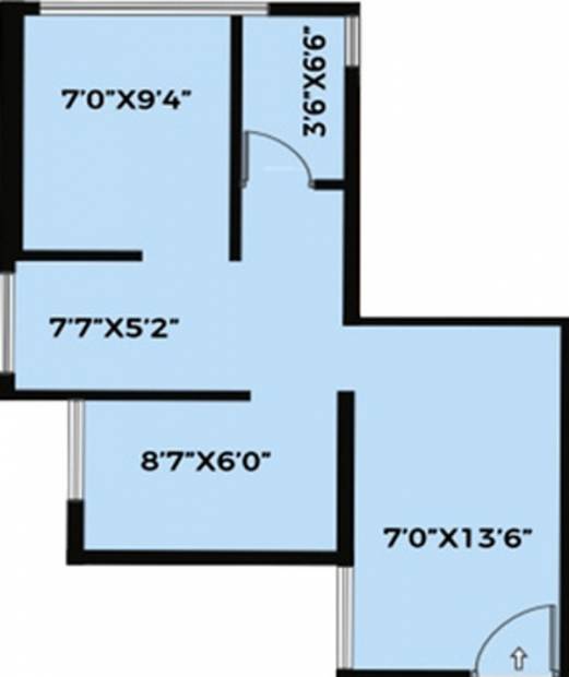 Xrbia Chembur Central (2BHK+1T (506 sq ft) 506 sq ft)