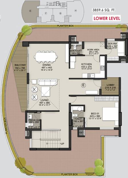 Malabar Grand Cypress (4BHK+5T (3,859 sq ft)   Servant Room 3859 sq ft)