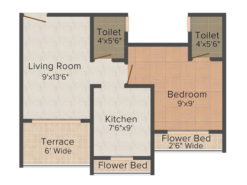Soman Prathamesh (1BHK+1T (670 sq ft) 670 sq ft)