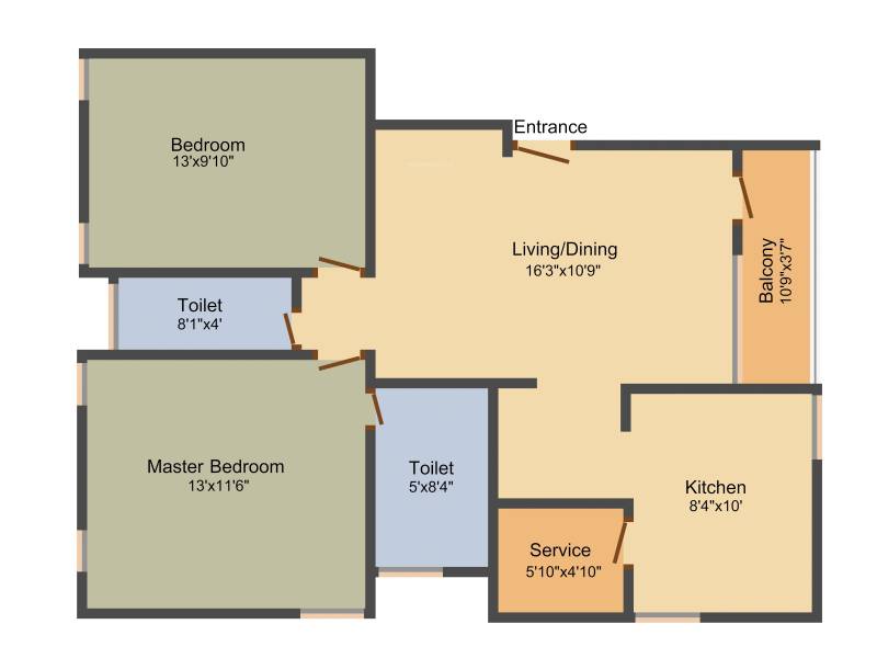 Abinandan Sweta (2BHK+2T (1,049 sq ft) 1049 sq ft)