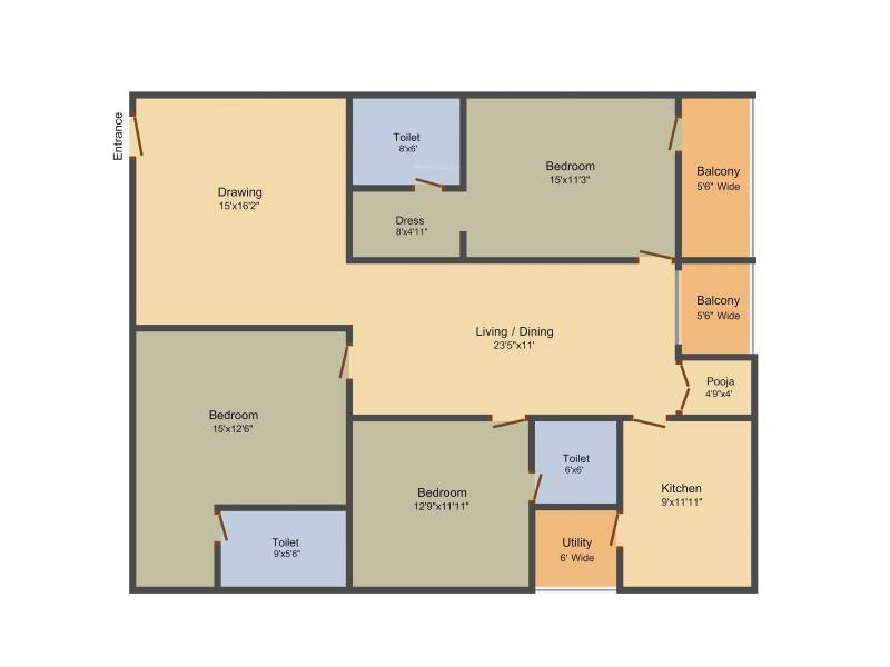 Legend Venkatesa (3BHK+3T (1,944 sq ft)   Pooja Room 1944 sq ft)