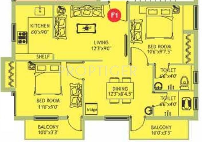 Nagappa Subakeerthana (2BHK+2T (816 sq ft) 816 sq ft)