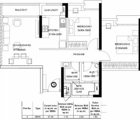 TATA Amantra Phase 2 (2BHK+1T (617 sq ft) 617 sq ft) TATA Amantra Phase 2 (2BHK+1T (617 sq ft) 617 sq ft)