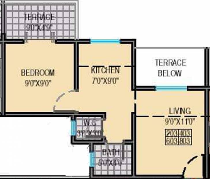 Maple Aapla Ghar Chakan Talegaon Phase I (1BHK+1T (247.14 sq ft) 247.14 sq ft)