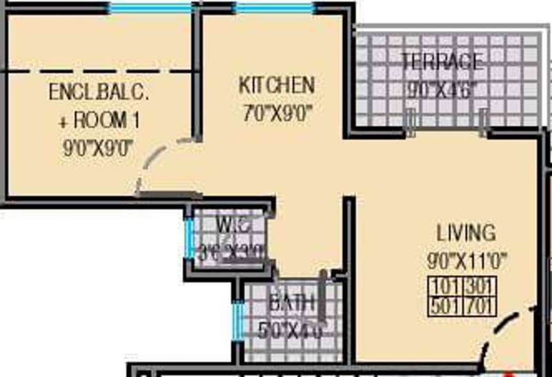 Maple Aapla Ghar Chakan Talegaon Phase I (1BHK+1T (272.65 sq ft) 272.65 sq ft)