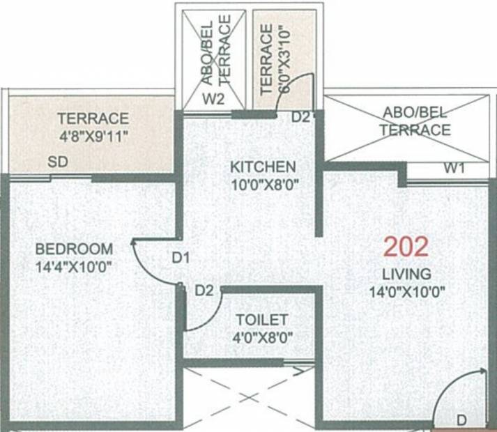 Kadam Vijaya Shrushti (1BHK+1T (652 sq ft) 652 sq ft)