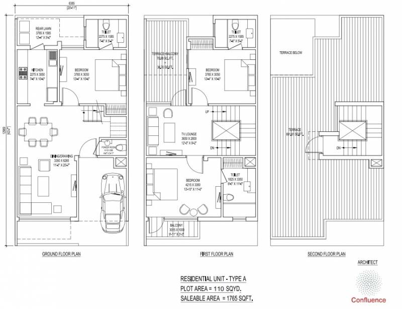 Intellicity Phase I (3BHK+4T (1,765 sq ft) 1765 sq ft)