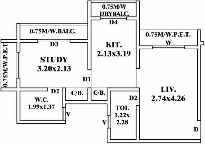 Mayfair Vishwaraja A B F And G (1BHK+1T (362 sq ft) 362 sq ft)