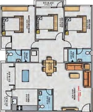 LVS Excellency (3BHK+3T (1,750 sq ft) 1750 sq ft)