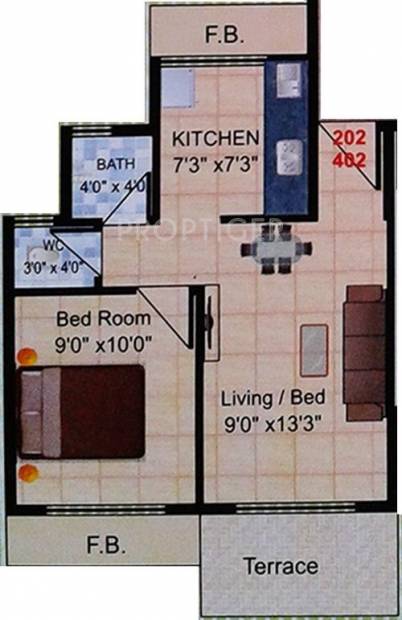 Sambhav Shree Ganesh (1BHK+1T (645 sq ft) 645 sq ft)