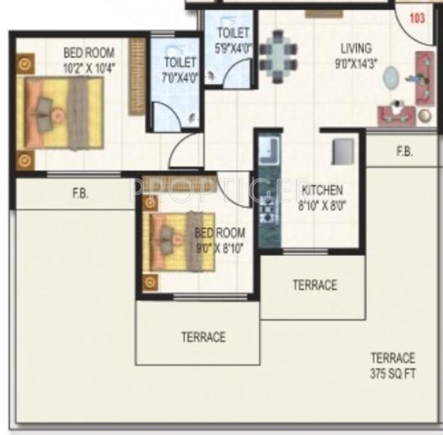 Sambhav Jai Sambhav LK Planet (2BHK+2T (890 sq ft) 890 sq ft)