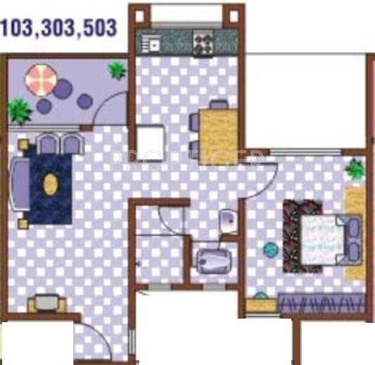 Sanjeevani Shyamal (1BHK+1T (679 sq ft) 679 sq ft)