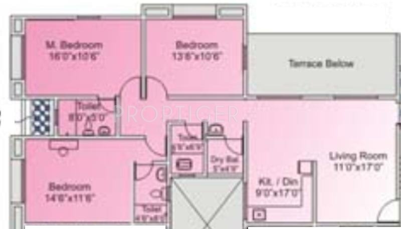 Sanjeevani Sujal (3BHK+3T (1,385 sq ft) 1385 sq ft)