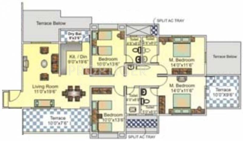 Sanjeevani Sujal (4BHK+4T (1,763 sq ft) 1763 sq ft)
