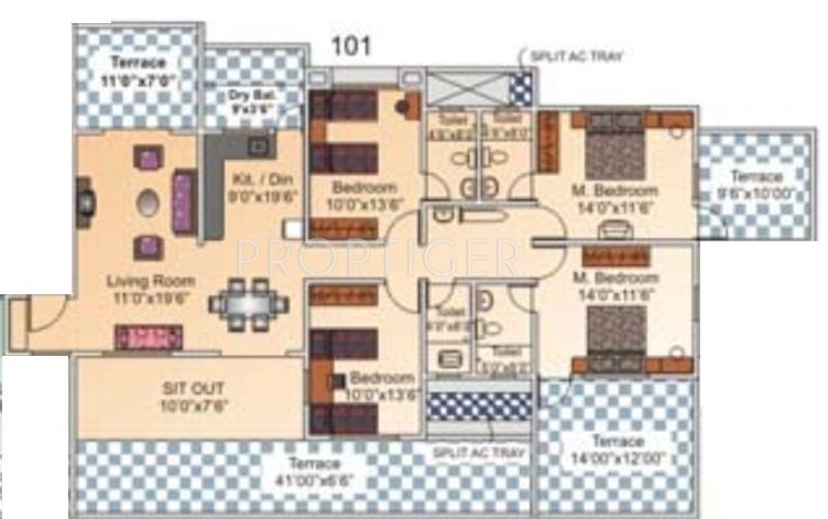 Sanjeevani Sujal (4BHK+4T (2,154 sq ft) 2154 sq ft)