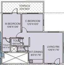 Sanjeevani Sadafulee (2BHK+2T (933 sq ft) 933 sq ft)