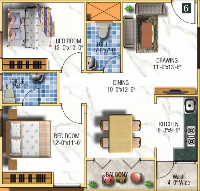 Sowbagya Sai Sowbagya (2BHK+2T (1,026 sq ft) 1026 sq ft)