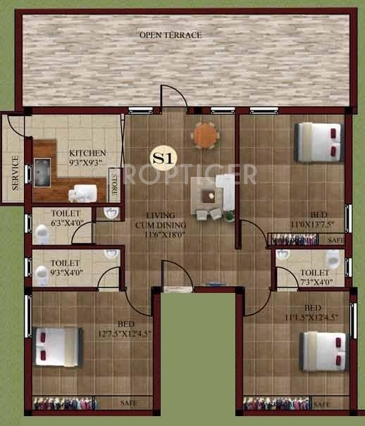 Sri Rachana Apartment (3BHK+3T 0 sq ft)