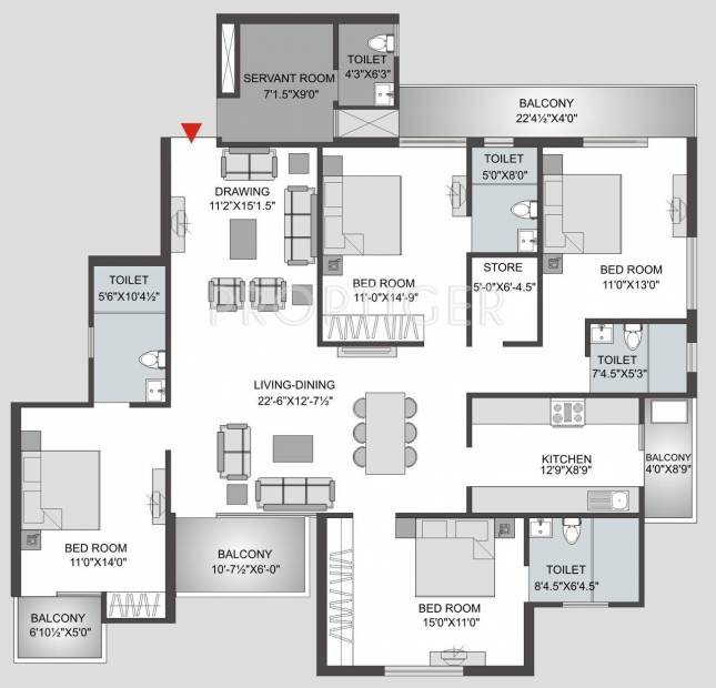 Apeksha Atelier (4BHK+4T (2,500 sq ft) 2500 sq ft)
