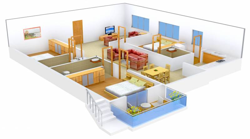 Krishna Krishe Valley (3BHK+3T (4152 sq ft) 4152 sq ft)