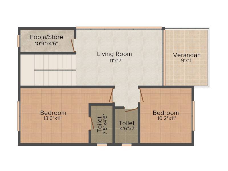 Sri Ayodhya (3BHK+3T (1905 sq ft) 1905 sq ft)