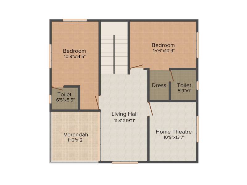 Sri Ayodhya (3BHK+3T (2679 sq ft) 2679 sq ft)