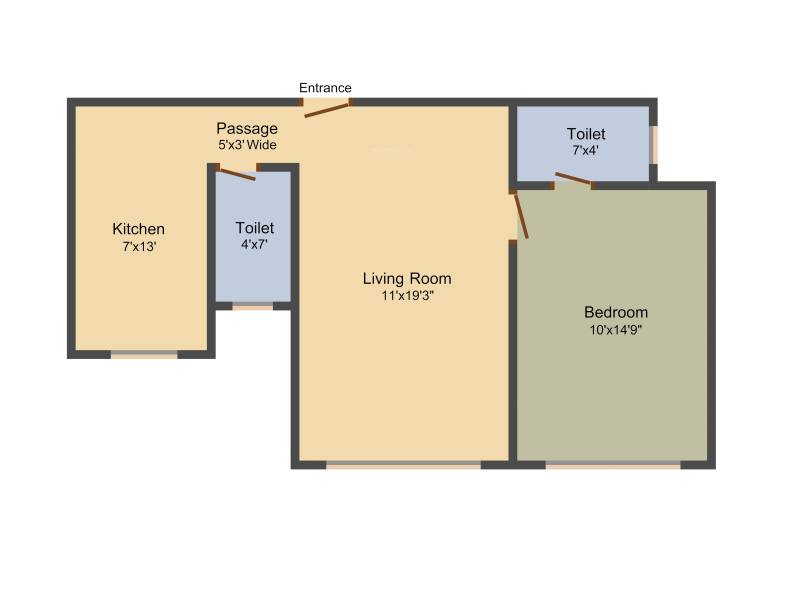 Huges 49 Elina (1BHK (825 sq ft) 825 sq ft)
