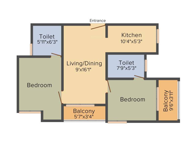 Arun Sankara (2BHK (775 sq ft) 775 sq ft)