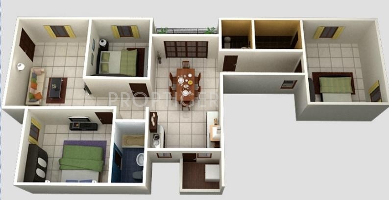Balaji Lemon Tree (3BHK+3T (1,427 sq ft) 1427 sq ft)