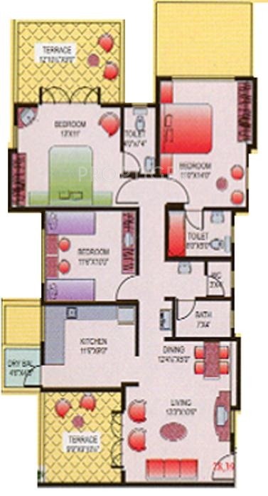 Dugad Manik Moti (3BHK+3T (1,354 sq ft) 1354 sq ft) Dugad Manik Moti (3BHK+3T (1,354 sq ft) 1354 sq ft)