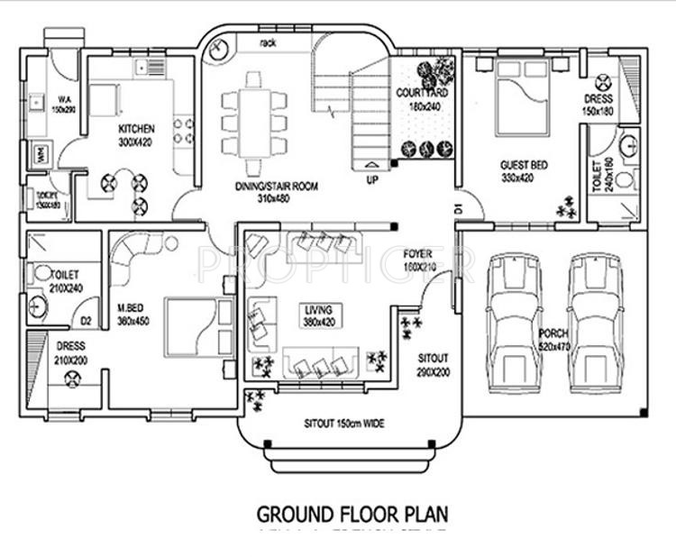 SRK Water Lily (4BHK+4T (3,345 sq ft) + Study Room 3345 sq ft)