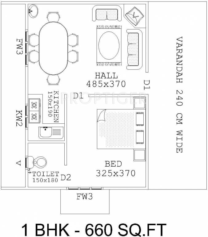 Manor (1BHK+1T (660 sq ft) 660 sq ft) Manor (1BHK+1T (660 sq ft) 660 sq ft)